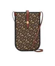 monogram print strap phone case One size Green