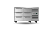 Skope ProSpec Six Drawer Two Bay Underbench GN 1/1 Right Hand Fridge - Under Bench Fridges (PG11.UBR.2.D6.RH) - PG11.UBR.2.D6.RH