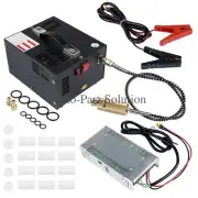 Black/Orange Air Compressor for PCP Airsoft Guns, Mini Dive Bottles 12V DC
