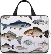 Laptop Case Sleeve Shockproof Computer Carrying Bag Different Fish Laptop Bag Tote Lightweight Notebook Case Cover Traveling Briefcase Handle Bags for Travel Business 17inch