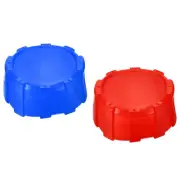 2pcs 70mm Manifold Gauge Protective Boot Cover for Refrigerant Gauges Red Blue