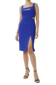Aidan Mattox Women's Cutout Sheath Dress - Royal Sapphire, Size 6, $195