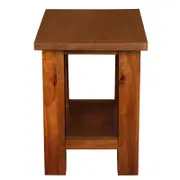 Tokyo Solid Mahogany Lamp Table - Light Pecan