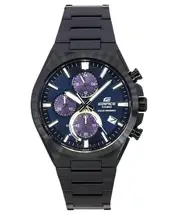Casio EDIFICE Analog Chronograph Blue Dial Solar EQS-950DC-2A 100M Mens Watch