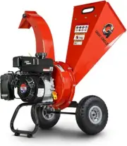 GreatCircleUSA Mini Wood Chipper Shredder Mulcher Ultra Duty 7 HP Gas Powered 3"
