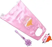 Generic 3pcs Toddler Dress Up Cape Accessories Light Up Princess Wand Glittering Mask and Cloak for Halloween Cosplay Fairy Parties and Role Play