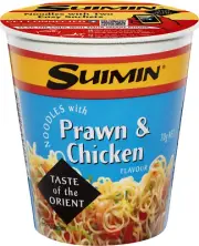 Suimin Cup Noodle, Prawn and Chicken, 70G