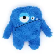 Plush Squeaky Dog Toy, Crinkle Stuffed Dog Toy Keep Them Busy Tug of War Blue
