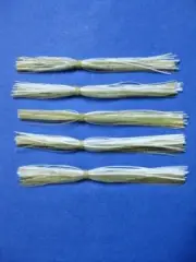 5 silicone Skirt WHITE/GOLD #5-9253 Lure Spinnerbait Buzz jig Bass Tackle