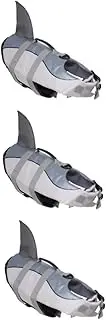 BESPORTBLE 3pcs Vest Pet Swimming Vest Reflective Strips Comfortable Breathable Handles Quick Release Double Lock Australia