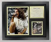 Legends Never Die Pearl Jam Collectible | Framed Photo Collage Wall Art Decor - 12"x15", Model: 16209U