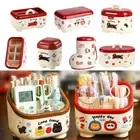 Multi Grid Stationery Storage Box Dopamine Cosmetics Storage Box Pen Holder