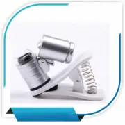60X Zoom Mobile Phone Optical Glass 3 LEDs Clip Magnifier Microscope Lens Micro