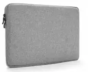 B32 17-inch Gray Outing Notebook Tablet Bag Anti-fall Plus Velvet Business Work Macbook Clutch Briefcase for Men and Women