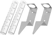 Gauge Bracket Set 2 Pcs Outdoor Rain Gauge Holder with Stainless Steel Support