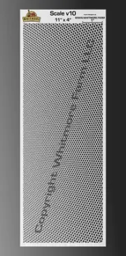 Scale v10 Large Format Mesh Fishing Lure Airbrush Stencil 11x4 - Mylar Reusable