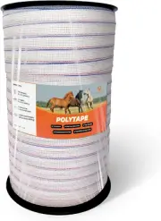 Electric Fence Tape 3/4" x 1640Ft High Visibility Polytape for Livestock Fencing