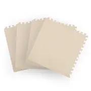 Bopeep EVA Foam Kids Play Mat Floor Kid Crawling Interlocking Home White 60x60