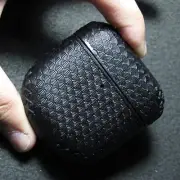 Handmade Wave pattern Leather Case for Bose QC Ultra Earbuds II/III
