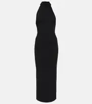 [Khaite] Khaite Suzanne ribbed-knit midi dress AU 10 black