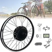 electric bike conversion kit 20 ”, 24”, 26 ”, 27.5”, 28 ”, 29”, 700c Rear Cassette Electric Bike Conversion Kit ，Dual Mode Controller Thumb Throttle Ebike Wheel Kit With LCD Display，Auto Parts(48V/350