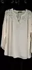 Cure Women Tunic/ Camisole Ivory Summer Lace Plus Size 3XL