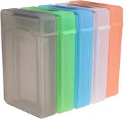 Vaguelly 5pcs Hard Drive Protection Case 3.5 Inch Storage Travel Case Plastic Hard Disk Protector Digital Accessories Organizer Home Office Storage