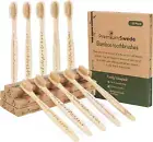 Bamboo Toothbrushes - Biodegradable Eco Friendly Soft Toothbrushes for Adults, K