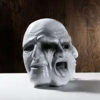 在飛比找蝦皮購物優惠-COS面具 創意鬼臉好萊塢收獲日2payday三面人樹脂面具