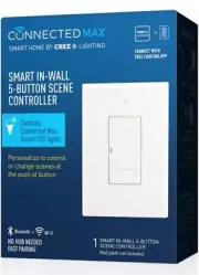 Cree Connected Max Smart In-Wall 5-Button Scene Controller For Smart Bulbs