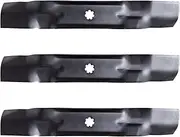 3PK Lawn Mower Blades Replacement for 48" JD D140 D150 D160 LA130 LA140 LA145 LA155 LA165 X140 X165 Z245 Z255 145 155C AM137757 AM141035 GX21784 GY20852