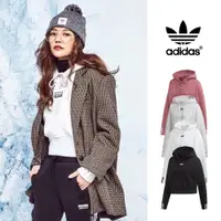 在飛比找蝦皮商城優惠-Adidas Originals 黑/白/灰 連帽T恤 女款