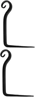 Alasum 2pcs Wall Mounted Iron Lantern Hangers Upturned Hooks for Planters Flower Baskets Wind Chimes and More Durable Design for Home and Garden Decor