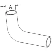 Upper Radiator hose Fits Massey Ferguson Tractor 3165 165 175 194734M1