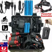 Super-bright 350000LM 5X T6 LED CREE Headlamp Headlight Flashlight Head Torch