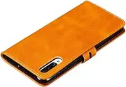 [NH] Case Samsung Galaxy A70/A70s Leather Case, Luxury Leather Wallet Flip Cover [with Screen Protector] with Viewing Stand and Card Slots Shockproof Cover, for Samsung Galaxy A70/A70s - Gray