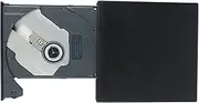 External DVD Drive, Portable CD USB 2.0 Cable Plug and Play Low Noise Players Optical Readers Player for Working Studying Entertainment Disk Laptop Desktop AIO Stable Durable
