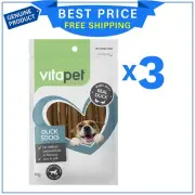 Vitapet Jerhigh Duck Sticks 80 Gm for Dogs 3 Packs