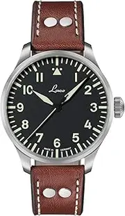 [Laco] Fliegeruhr, Automatikuhr, Edelstahlgehäuse, Saphirglas, 5 bar, Made in Germany