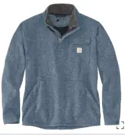 Carhartt NWT Relaxed Quarter Zip Pullover - Size 2XL-Blue