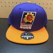 Mitchell & Ness Phoenix Suns Cap Hat Fitted 7 3/8 Purple Mens Purple Orange