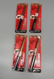 4 REVLON SO FIERCE! CHROME INK LIQUID LINER LIQUID CHROME 902 BRONZAGE