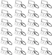 50 Sets Key Fob Hardware Key Fob Keychain Wristlet with Split Ring 1 Inch by HRLORKC