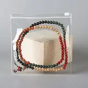 HSLFUAI 50PCS Transparent Zip Lock PVC Bags | Jewelry Bags Clear Plastic Transparent With Zipper Closure, Small Plastic Bags For Jewelry (5.11*5.11 inch)
