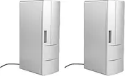 VENEKA 2X Refrigerator Mini USB Fridge Freezer Cans Drink Beer Cooler Warmer Travel Refrigerator Icebox Car Office Use Portable