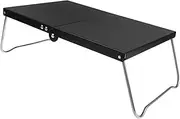 Anneome Portable Aluminum Folding Camping Table Lightweight Mini Picnic Side Table for Outdoor Activities Quick Setup Compact Design for Hiking Beach BBQ and Travel