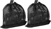 Pump Barrier Bag, 2 Pack 17.7"x 17.7" Pond Pump Filter Bag, Large Pump Mesh Bag Black Media Bag for Pond Biological Filters pond & Submersible Outdoor