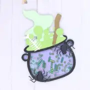 Halloween Cauldron Shaker Metal Cutting Dies Stencils Scrapbooking Card Craft