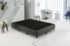 King Single Ensemble Bed Base Platinum Graphite Linen Fabric Palermo
