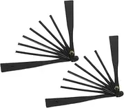 Cabilock 2pcs Mini Folding Fan Handheld Fan Material Portable Fan Handheld Hand Fans Frame Handheld Mini Fan Mini Hand Fan Small Fans Portable Foldable Handheld Fan Black Plastic